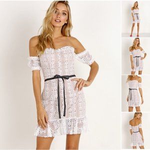 For Love & Lemons Dakota Lace Mini Dress Size XS NWT